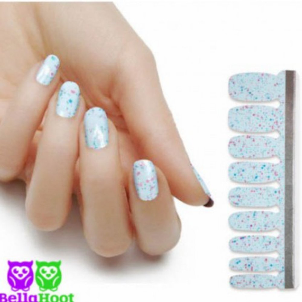 Bella Hoot Premium Polish Blue Confetti Cupcake - Picture 2 of 5